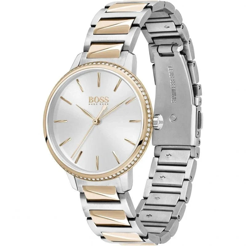 Hugo Boss Womens 1502567 Signature Two Tone Stainless Steel Watch
