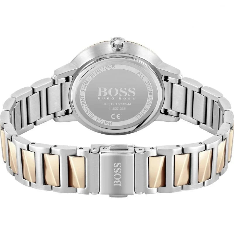 Hugo Boss Womens 1502567 Signature Two Tone Stainless Steel Watch
