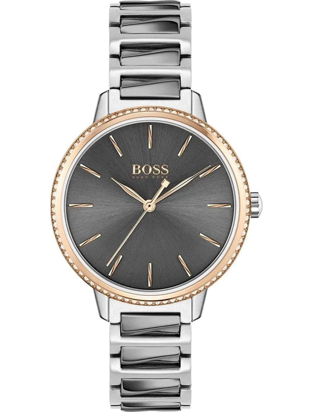 Hugo Boss Womens 1502569 Signature Two Tone Stainless Steel Watch