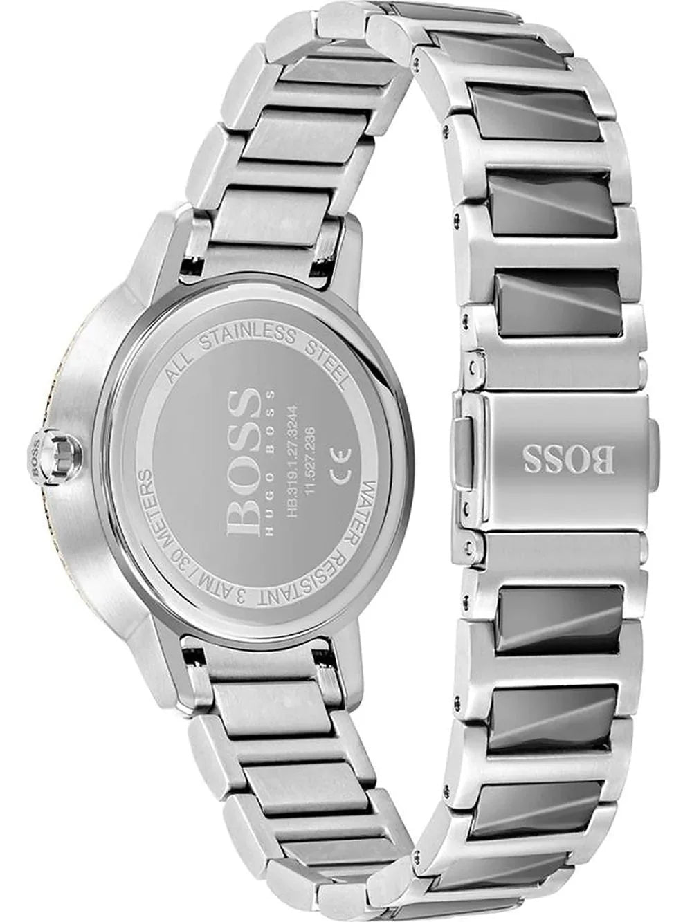 Hugo Boss Womens 1502569 Signature Two Tone Stainless Steel Watch