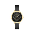 Hugo Boss Womens 1502601 Symphony Gold Tone And Black Mesh Bracelet Watch