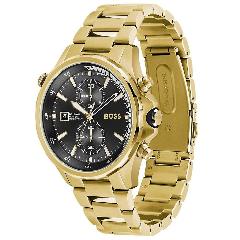 Hugo Boss Mens 1513932 Chronograph Gold Tone Stainless Steel Watch