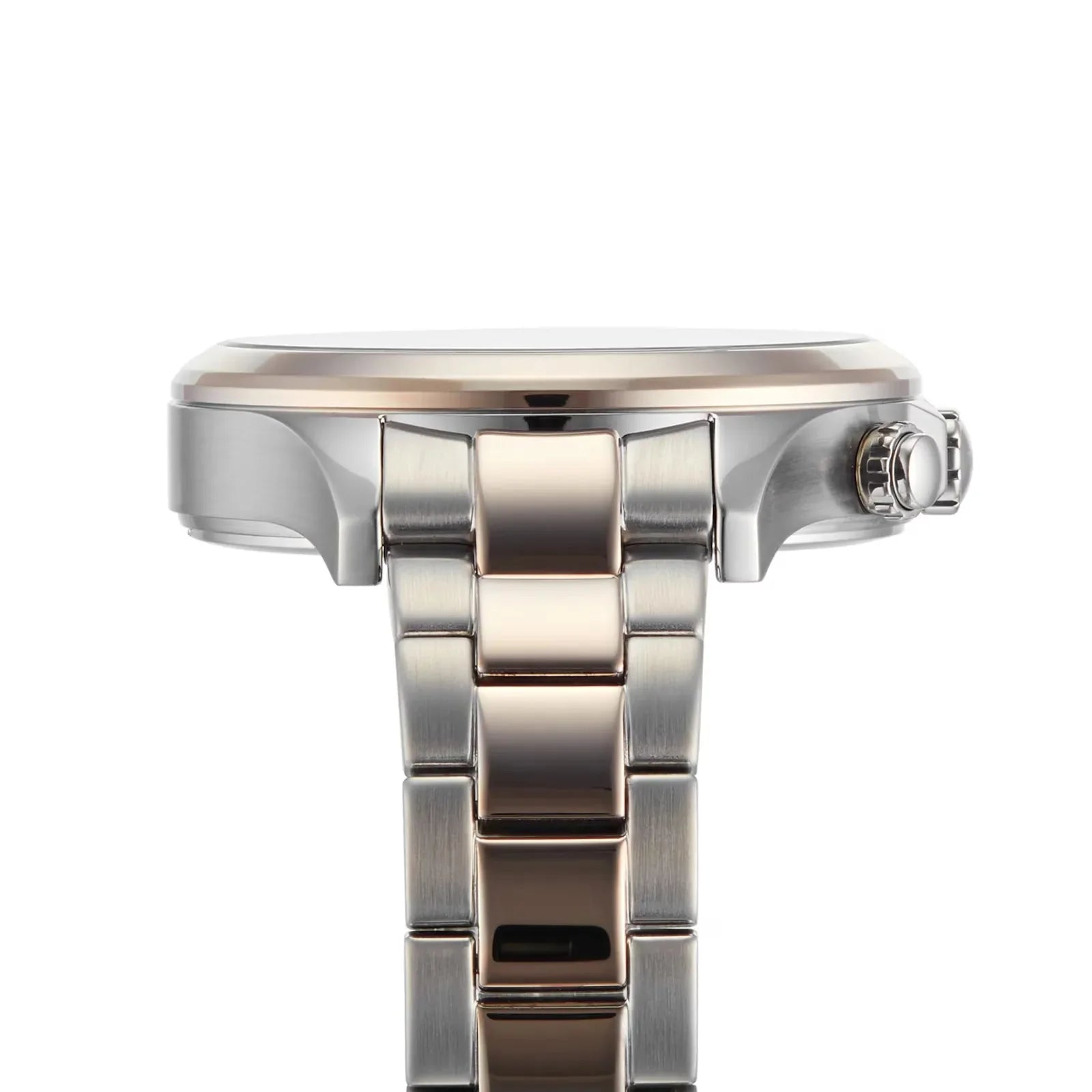 Hugo Boss Womens 1502564 Pandora Two Tone Stainless Steel Watch With Rose Gold Accents