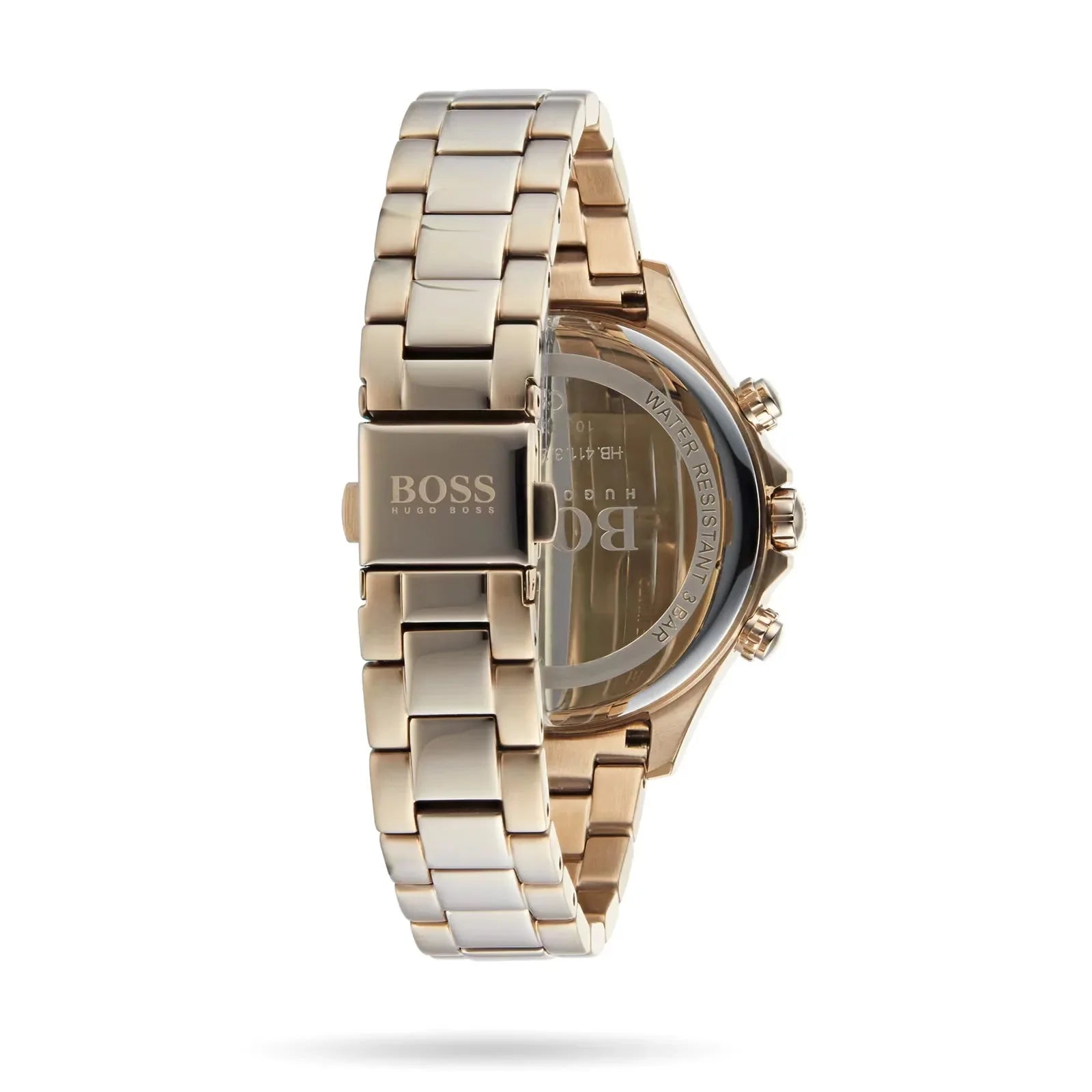 Hugo Boss Womens 1502566 Pandora Gold Tone Stainless Steel Watch With Blue Dial