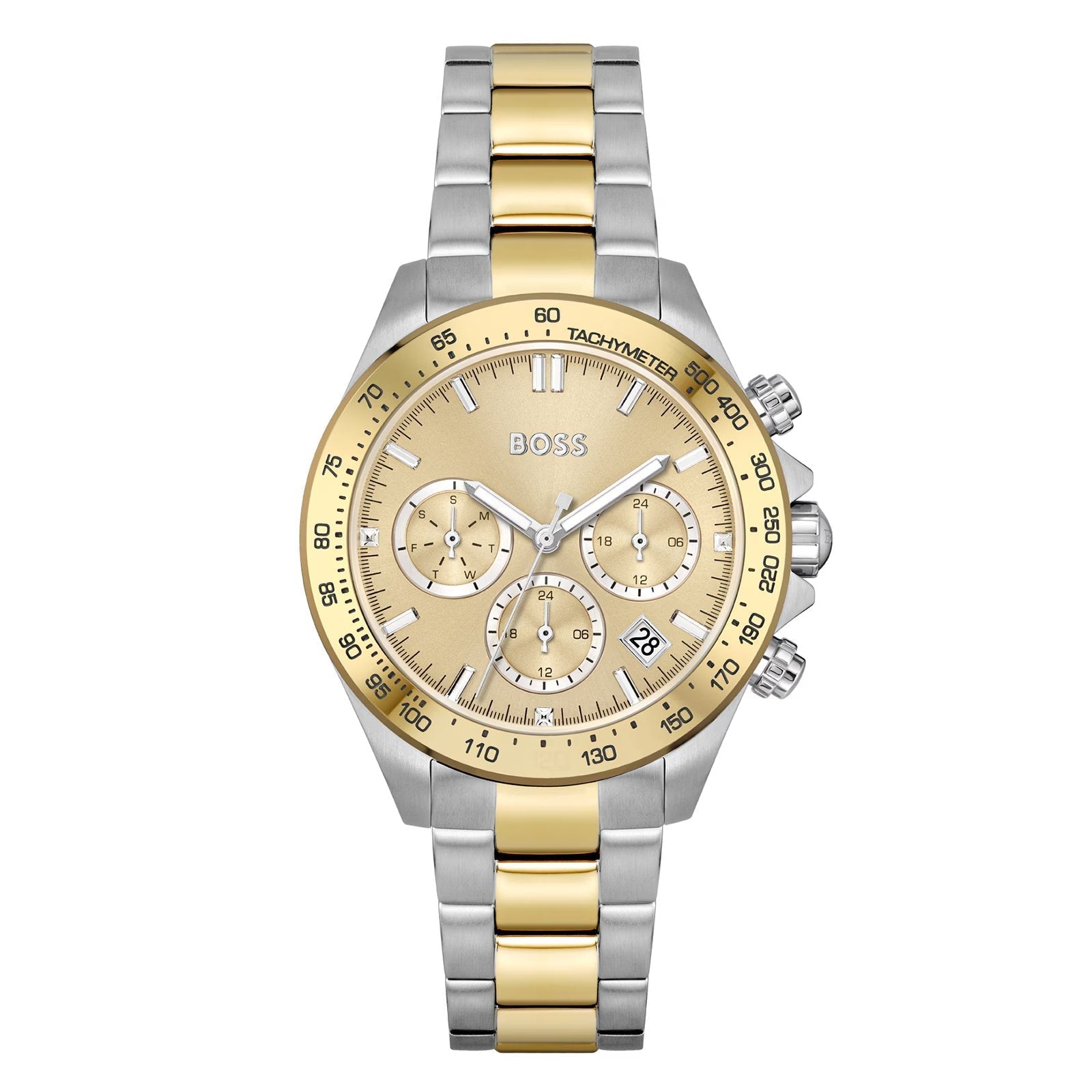 Hugo Boss Womens 1502618 Novia Gold Tone Stainless Steel Watch