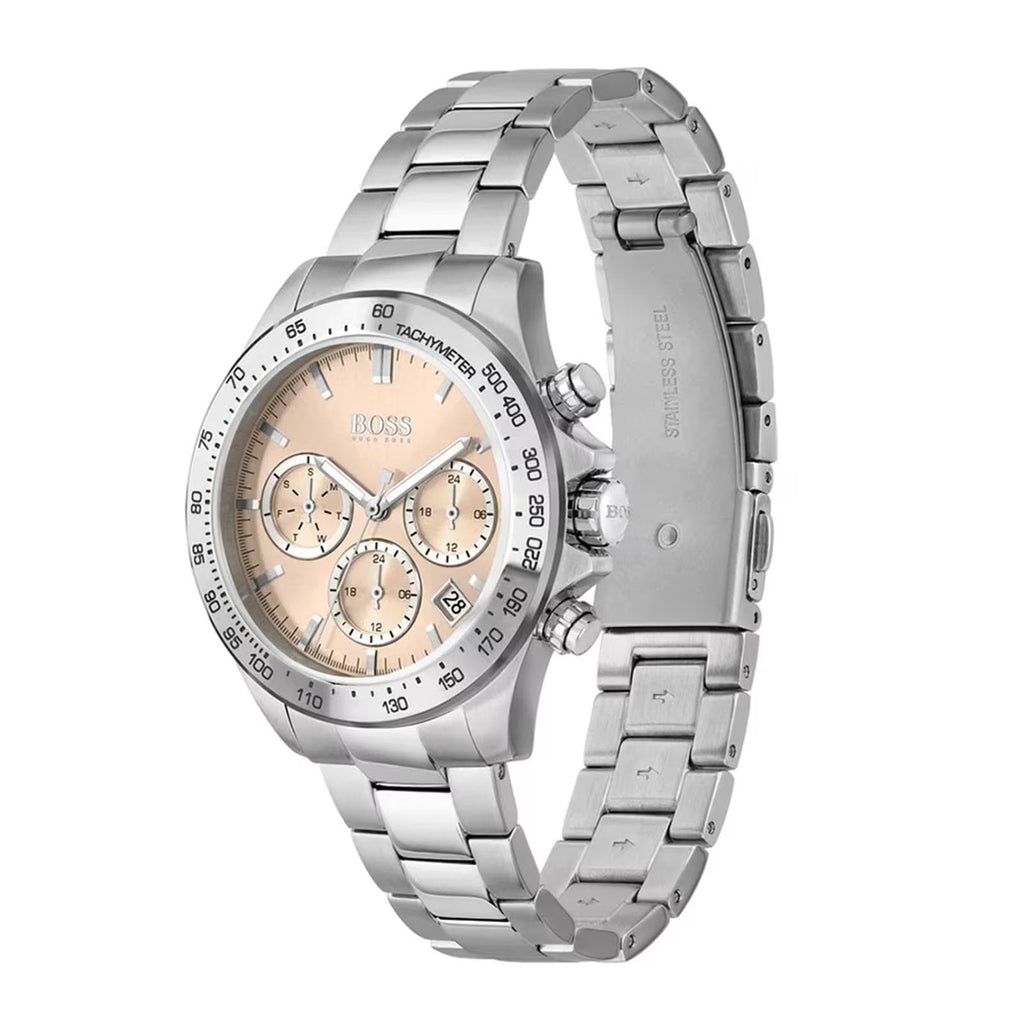 Hugo Boss Womens 1502615 Novia Stainless Steel Watch With Champagne Dial