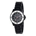 Henley Ladies Enamelled Round Case Black sunray Black dial Bracelet Watch H07241.3