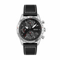 Hugo Boss Mens 1513853 Chronograph Pilot Edition Watch With Black Leather Strap