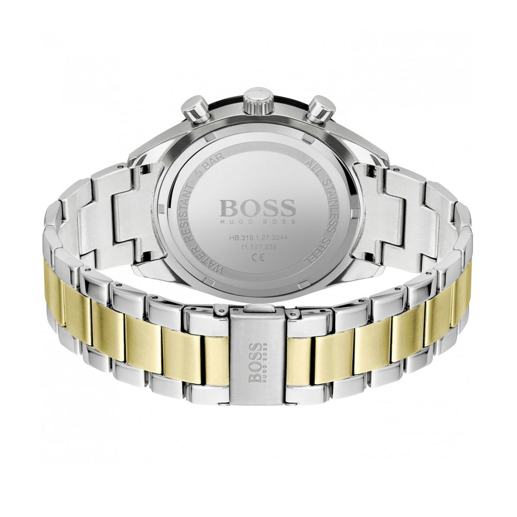 Hugo Boss Mens 1513872 Santiago Chronograph Green Dial Watch