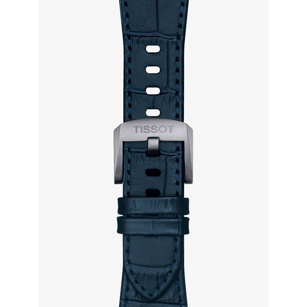 Tissot Mens Watch Prx Blue Leather T1374101604100