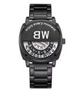 Bestwin Mens Fashion Dated Waterproof Black Bracelets Watch 919H