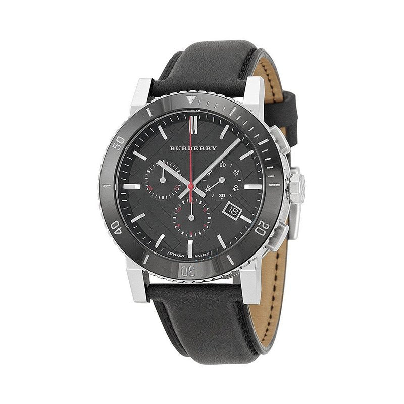 Burberry Mens Watch Chronograph The City Black Bu9382