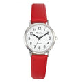 Ravel Ladies Basic White Dial Red Leather Strap Watch R0129.27.2