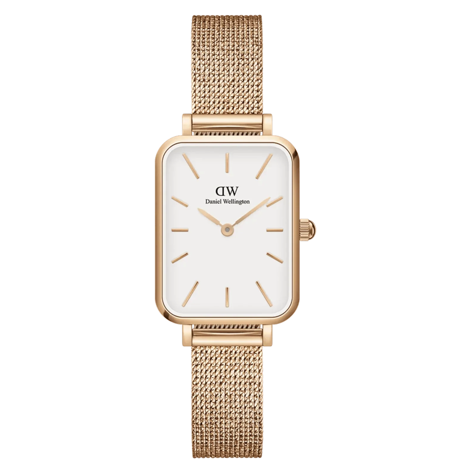Daniel Wellington Ladies Rose Gold Quadro Watch Dw00100431