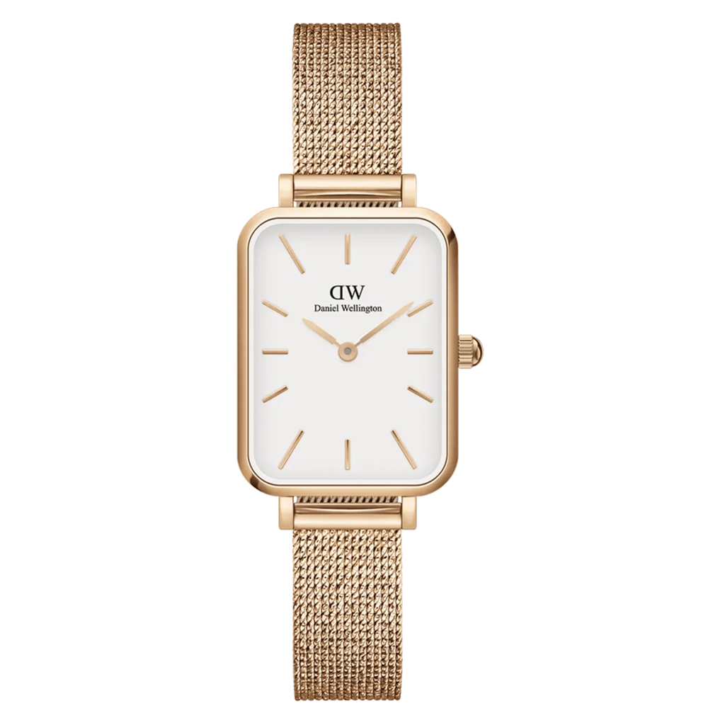 Daniel Wellington Ladies Rose Gold Quadro Watch Dw00100431