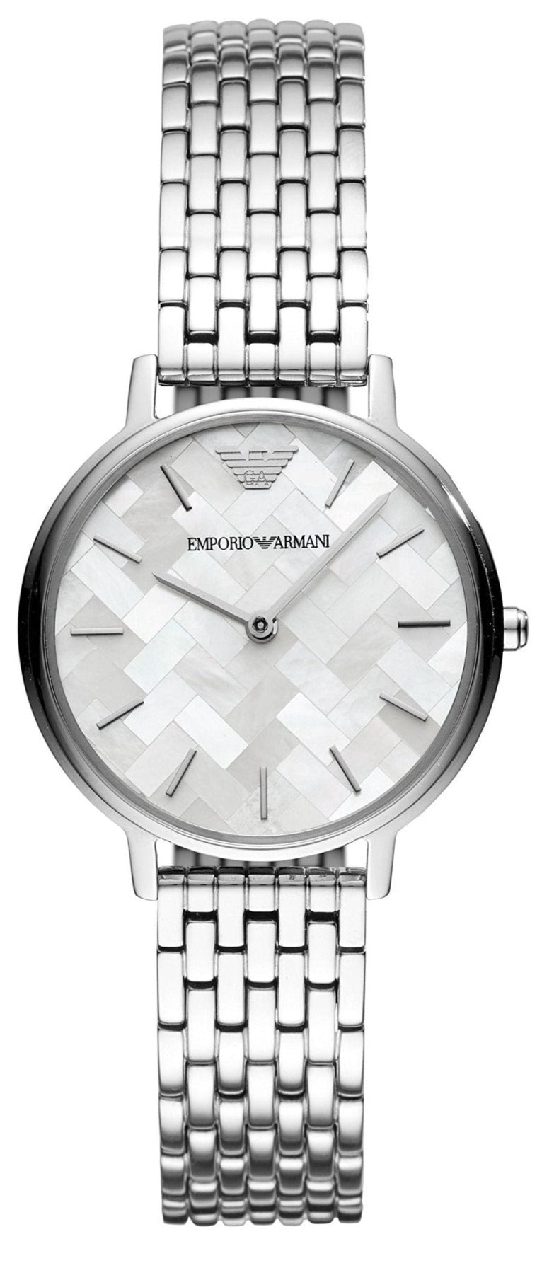 Emporio Armani Mother Of Pearl Dial Silver Steel Strap Watch For Women Ar11112