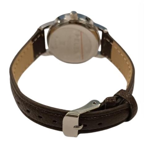 PELEX  Ladies Basic Dark Brown Dial Brown Leather Strap Quartz Watch PLX-013-DBR