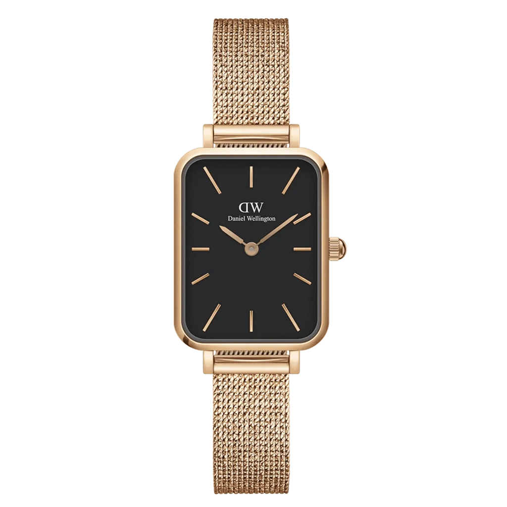 Daniel Wellington Ladies Rose Gold Quadro Watch Dw00100437