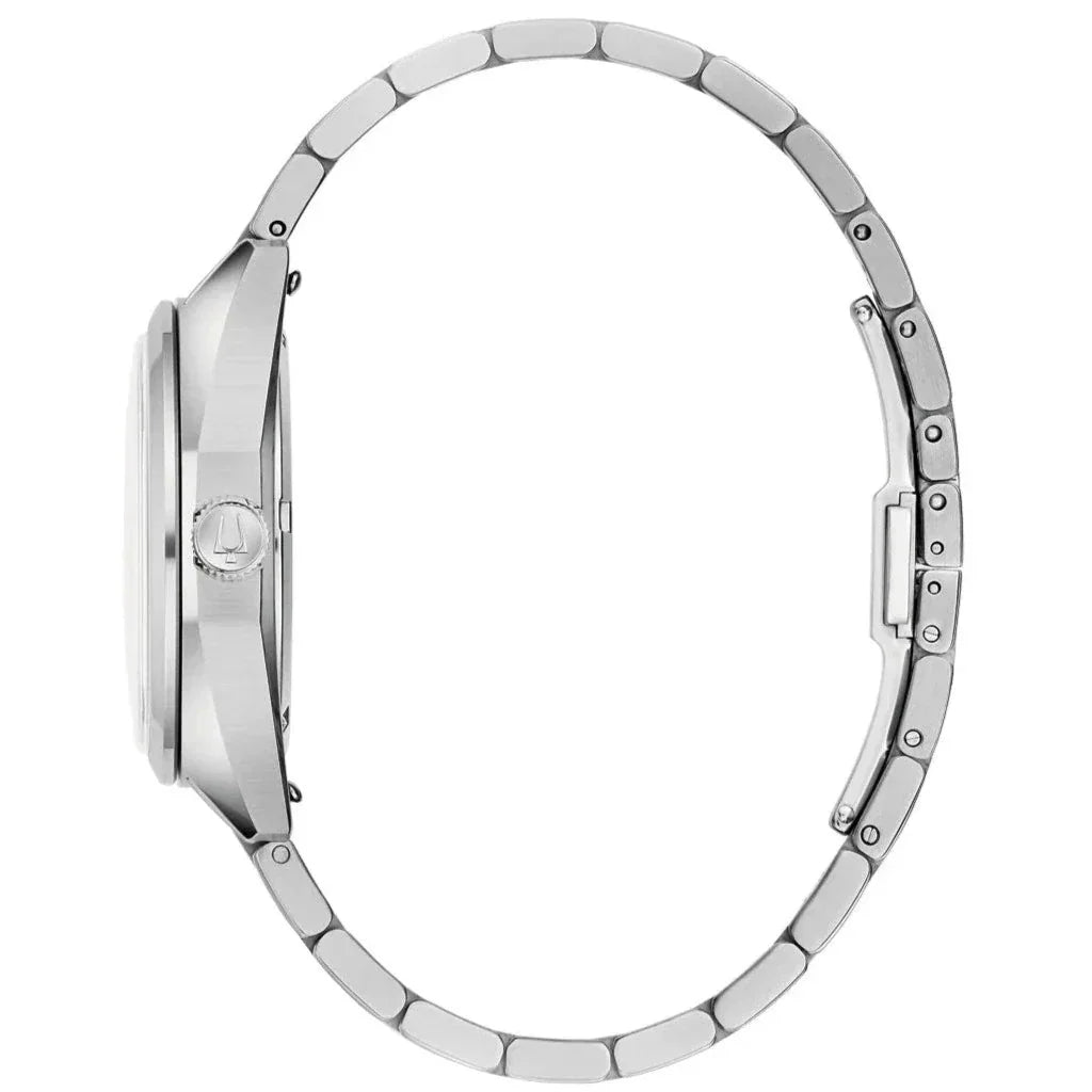 Bulova Jet Star Automatic Mens Silver Watch 96k112