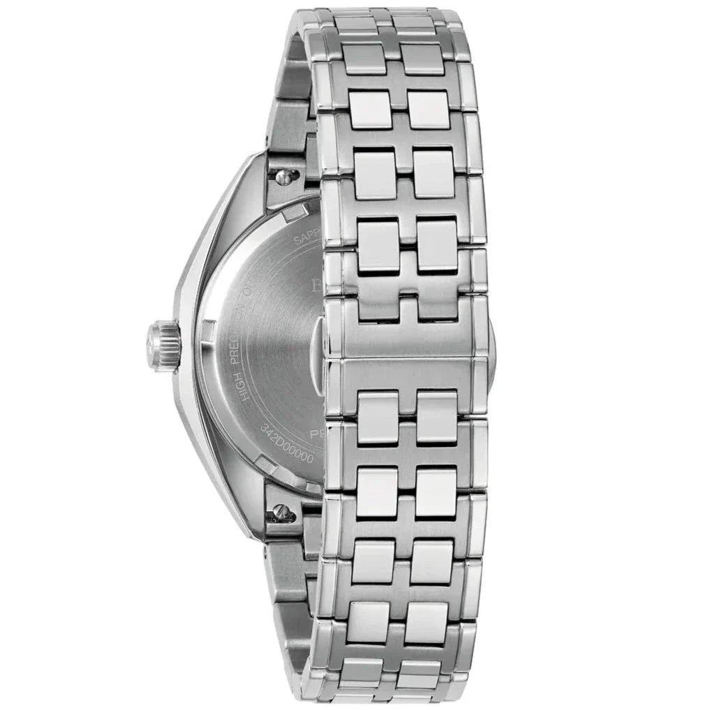 Bulova Jet Star Automatic Mens Silver Watch 96k112
