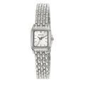 Henley Ladies Rectangular Petite Case sunray dial Silver Plated Bracelet Watch H07240.2