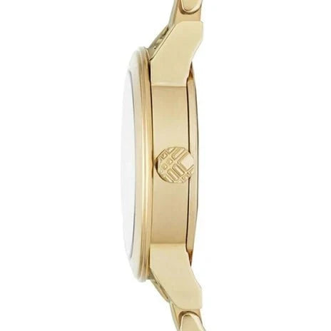 Burberry Ladies Watch The City Engraved Check Gold Bu9234