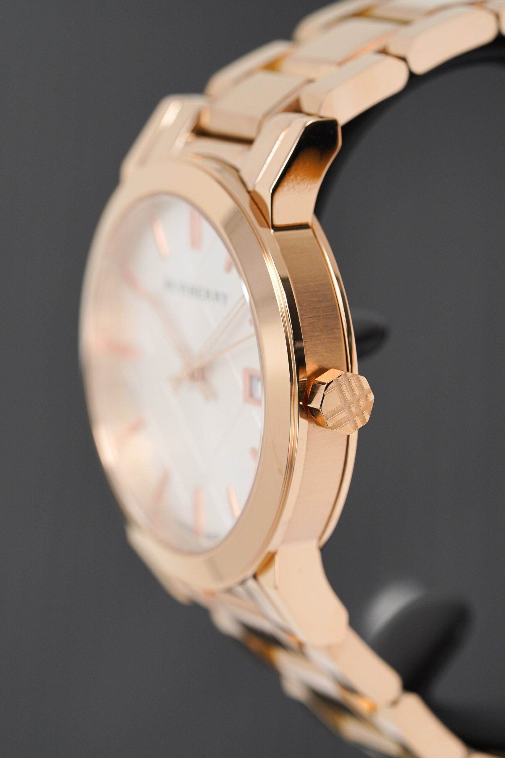 Burberry Ladies Watch The City Rose Gold Pvd Bu9004