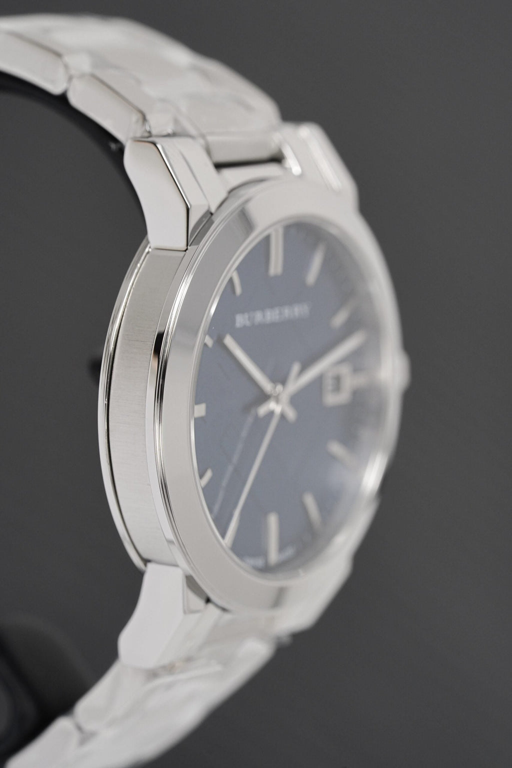 Burberry Mens Watch The City Steel Blue Bu9031