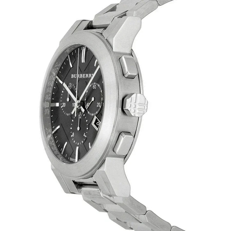 Burberry Mens Watch Chronograph The City Black Bu9351