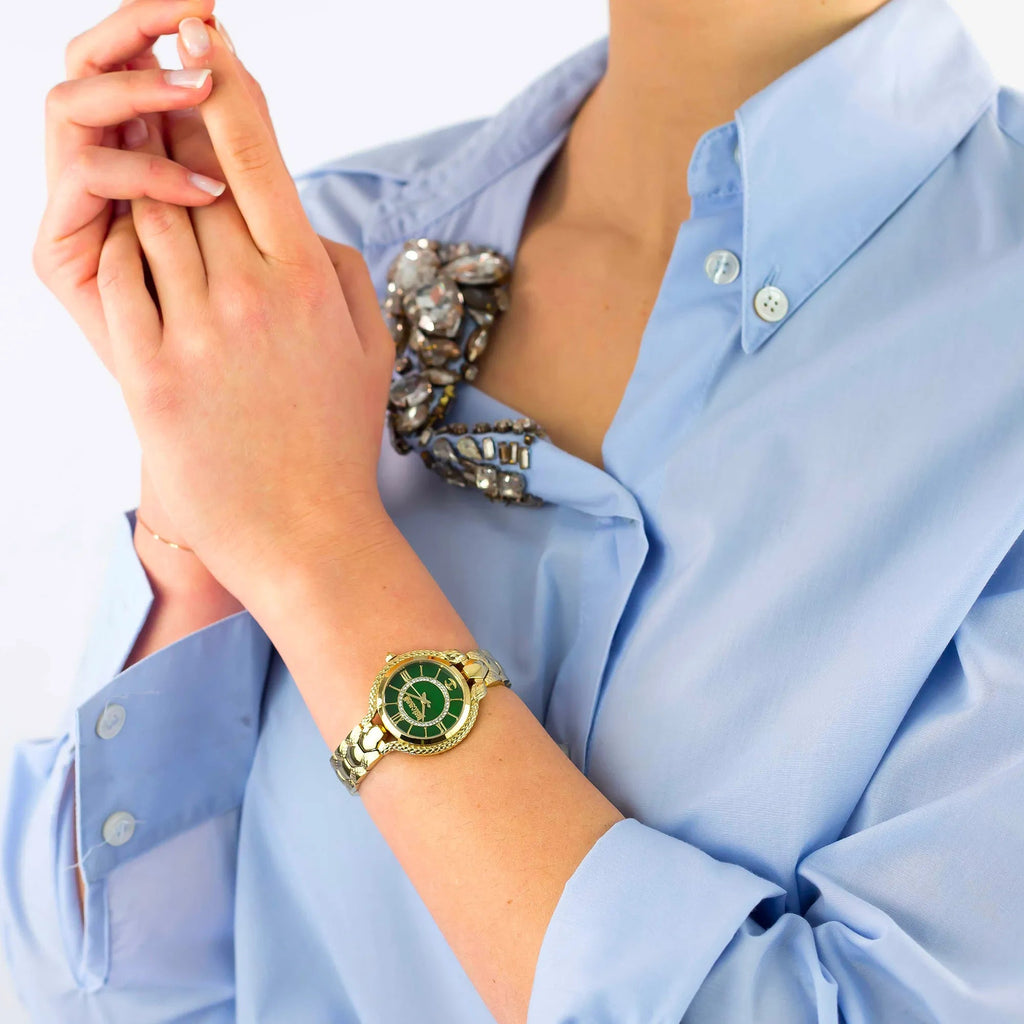 Just Cavalli Cerimonioso Yellow Gold Green