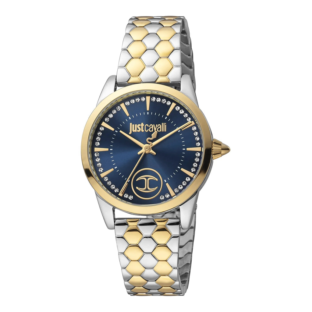 Just Cavalli Donna affascinante Two Tones YG Blue