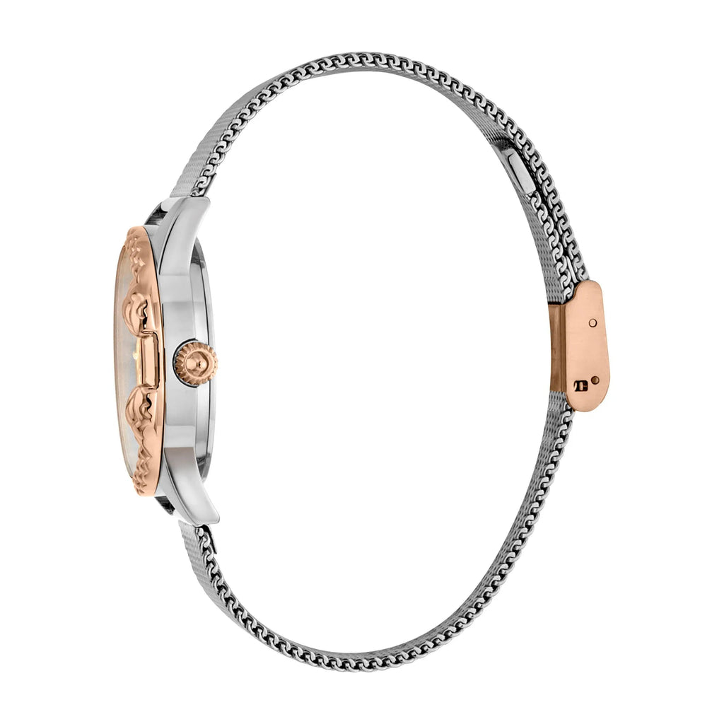 Just Cavalli JC Giro Steel Silver Rose Gold Serpente Zircons