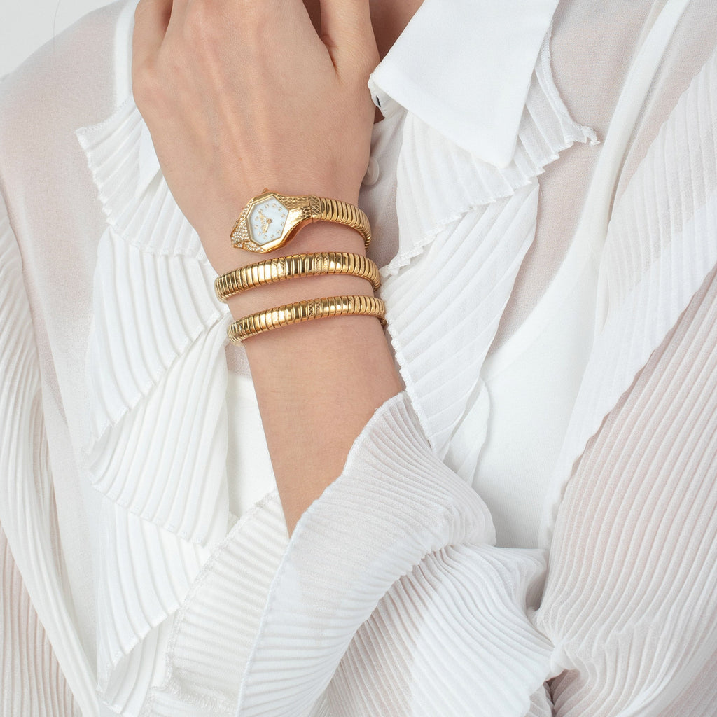 Just Cavalli Glam Evo 7 Doppio Yellow Gold MOP
