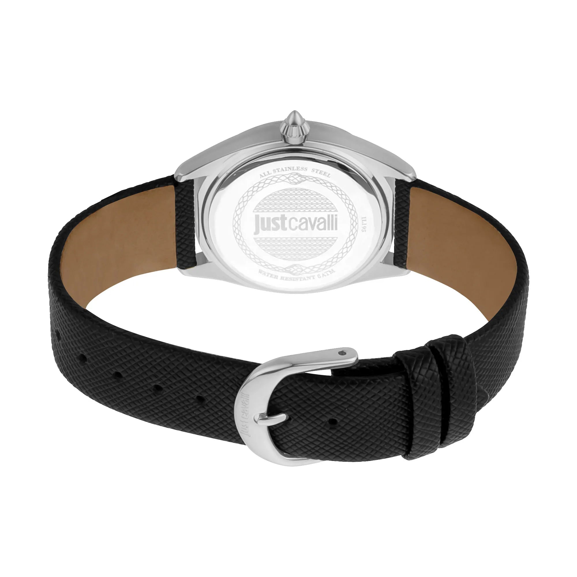 Just Cavalli Brillante Silver Leather