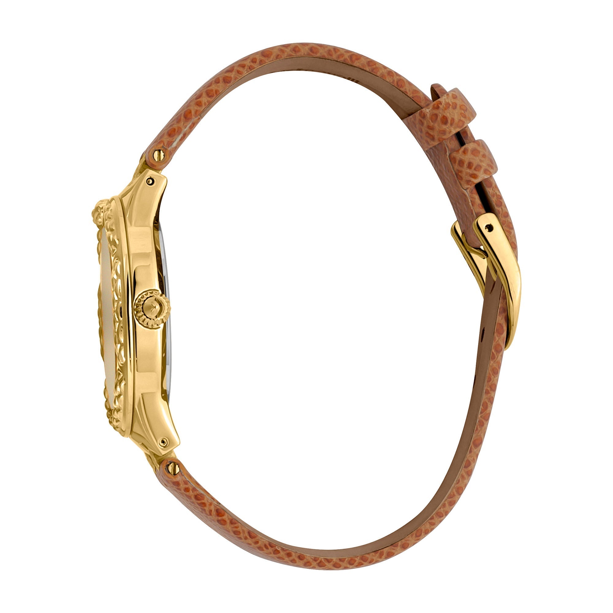 Just Cavalli Cucitura Leather Brown MOP