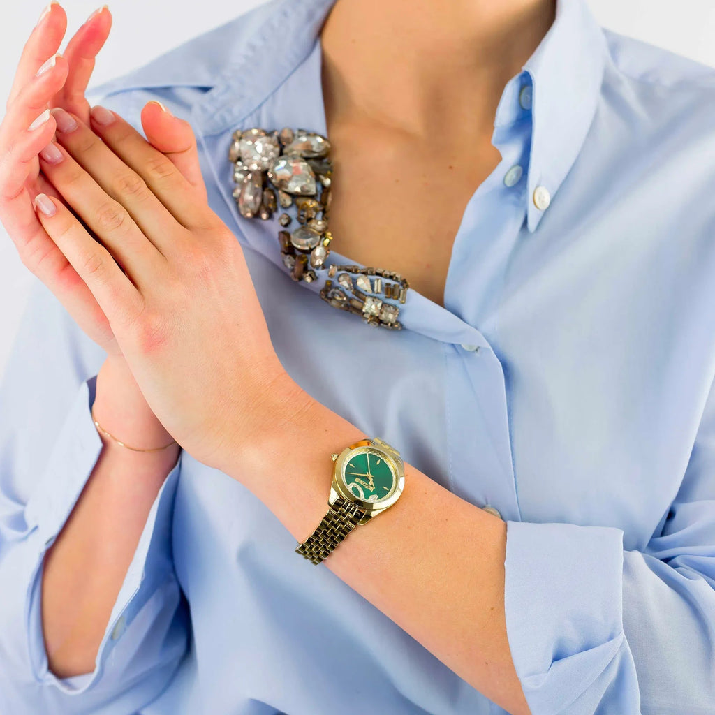 Just Cavalli Donna finezza Yellow Gold Green