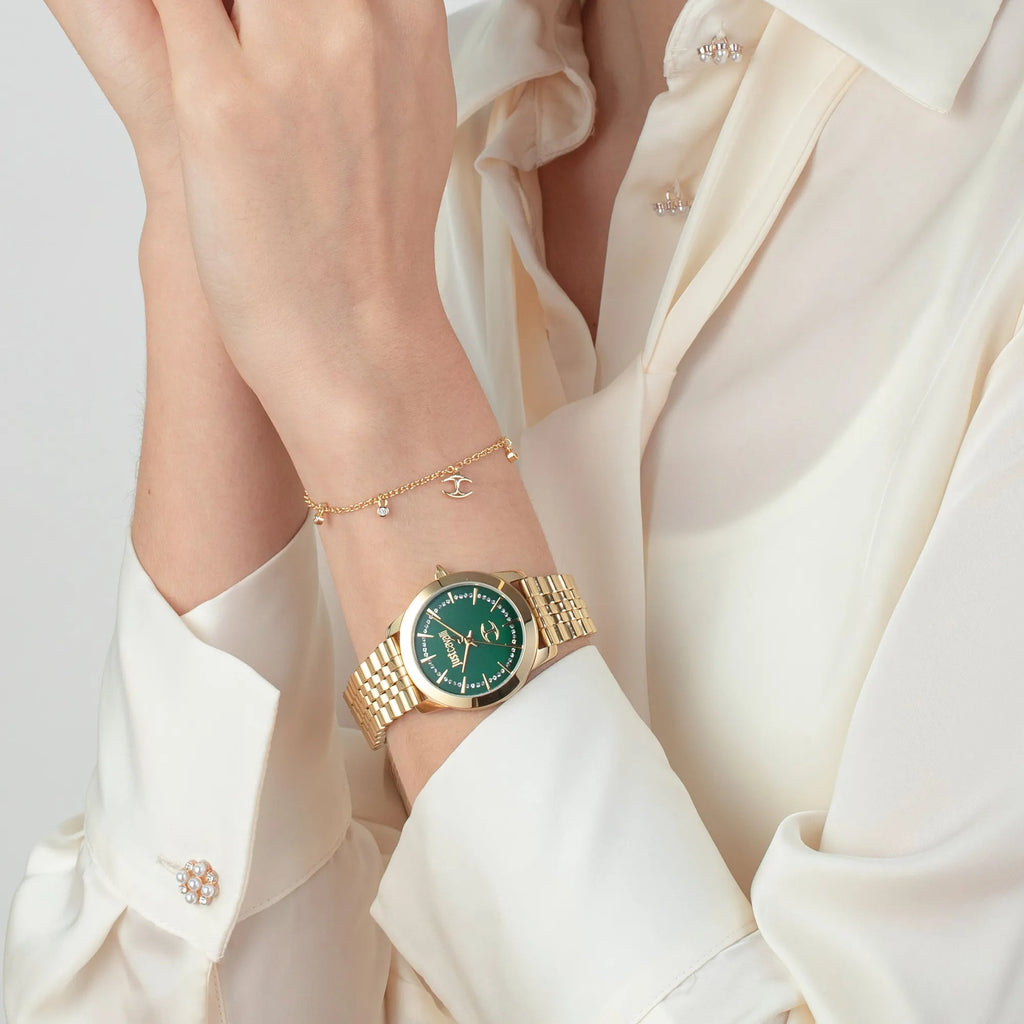 Just Cavalli Glam Creazione Yellow Gold Green