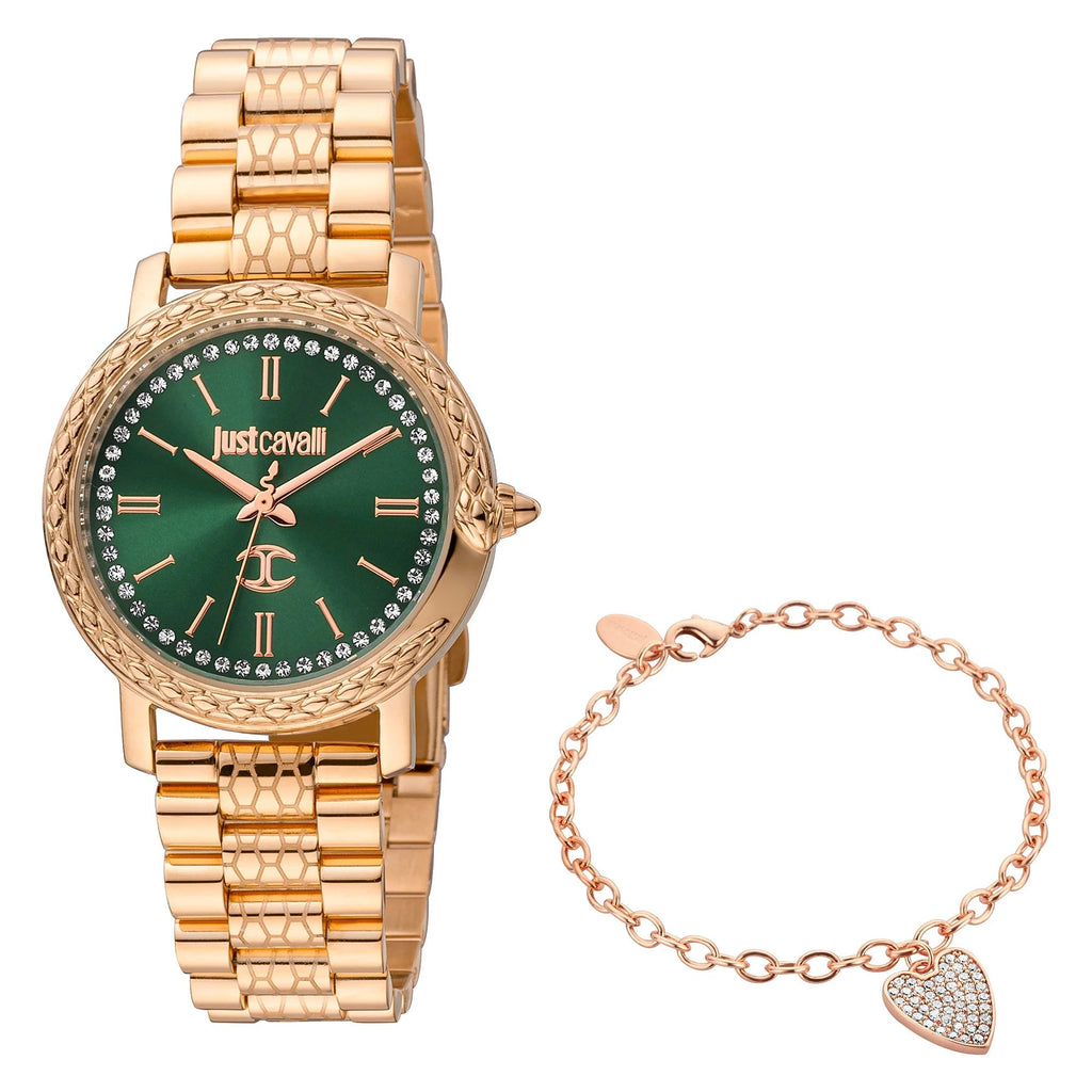Just Cavalli Donna sempre Rose Gold Green