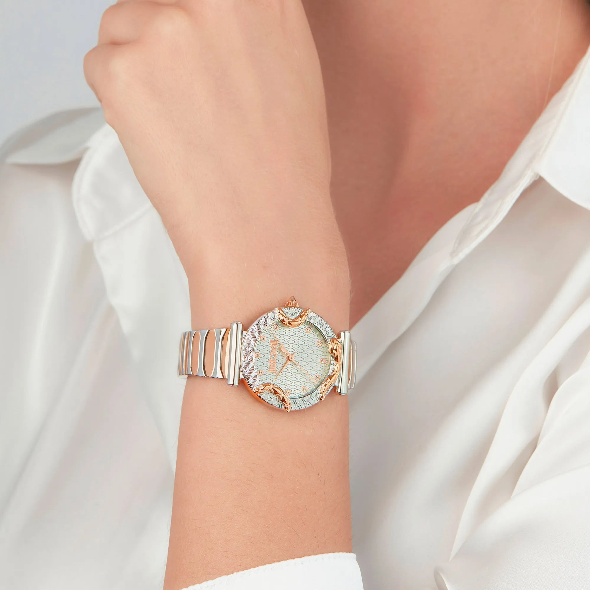 Just Cavalli Atrani Two Tones RG Silver