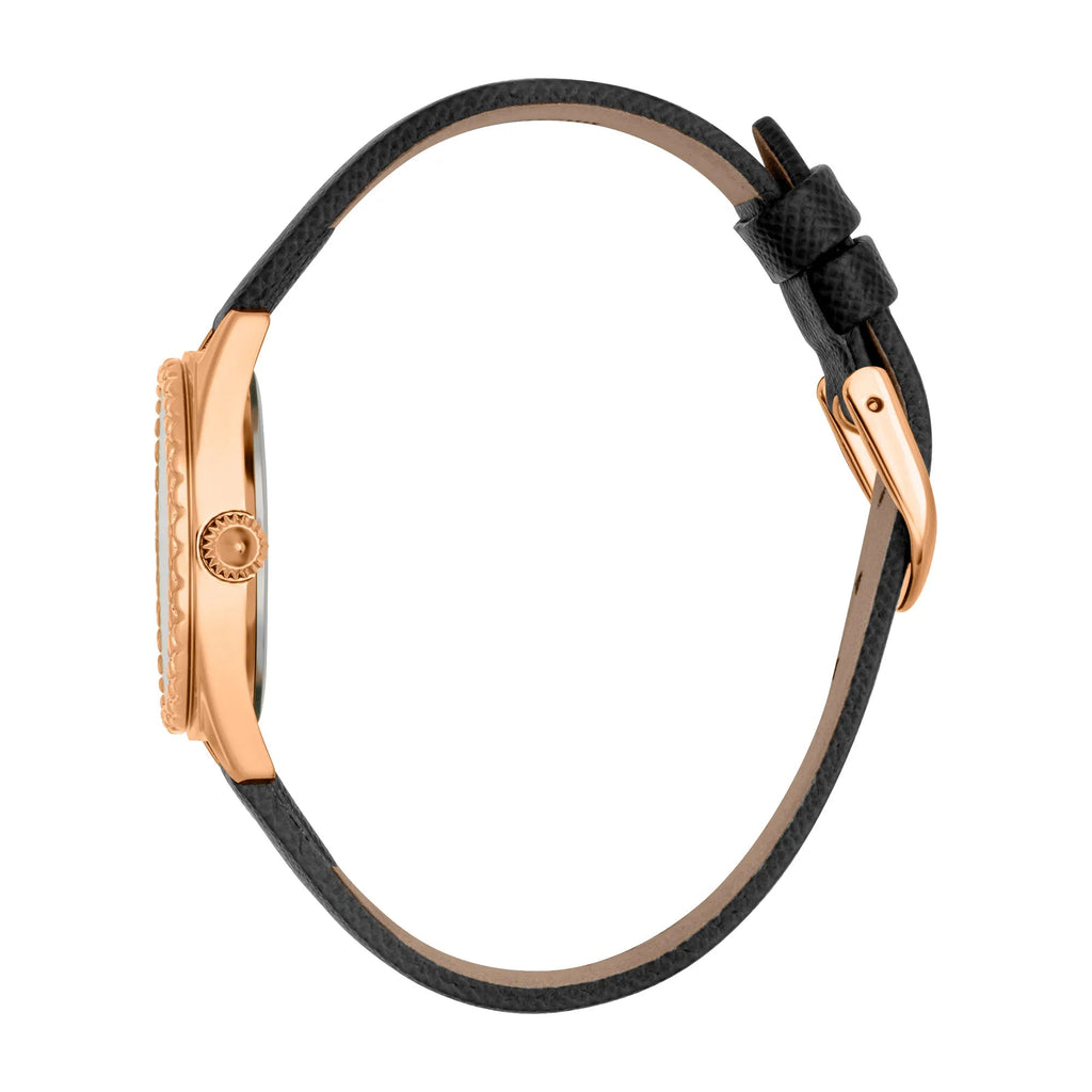 Just Cavalli Fashion Glam Black Leather