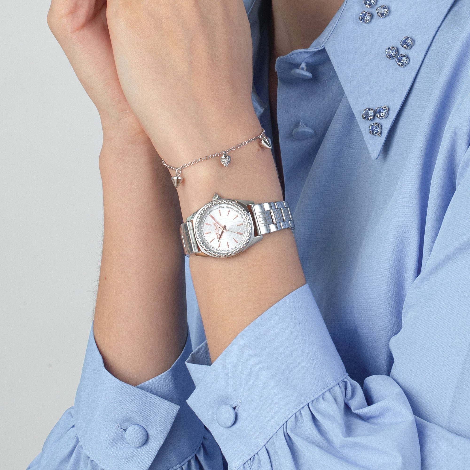 Just Cavalli Fashion Glam Silver Steel