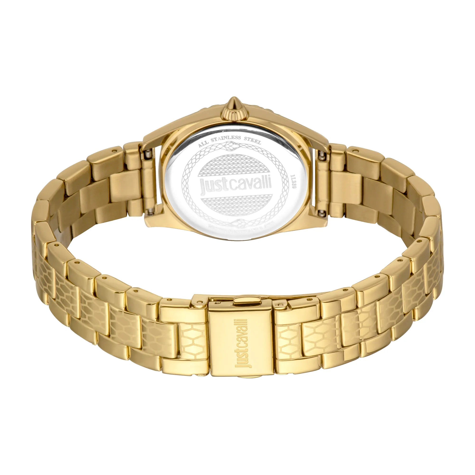 Just Cavalli Fashion Glam Yellow Gold Green