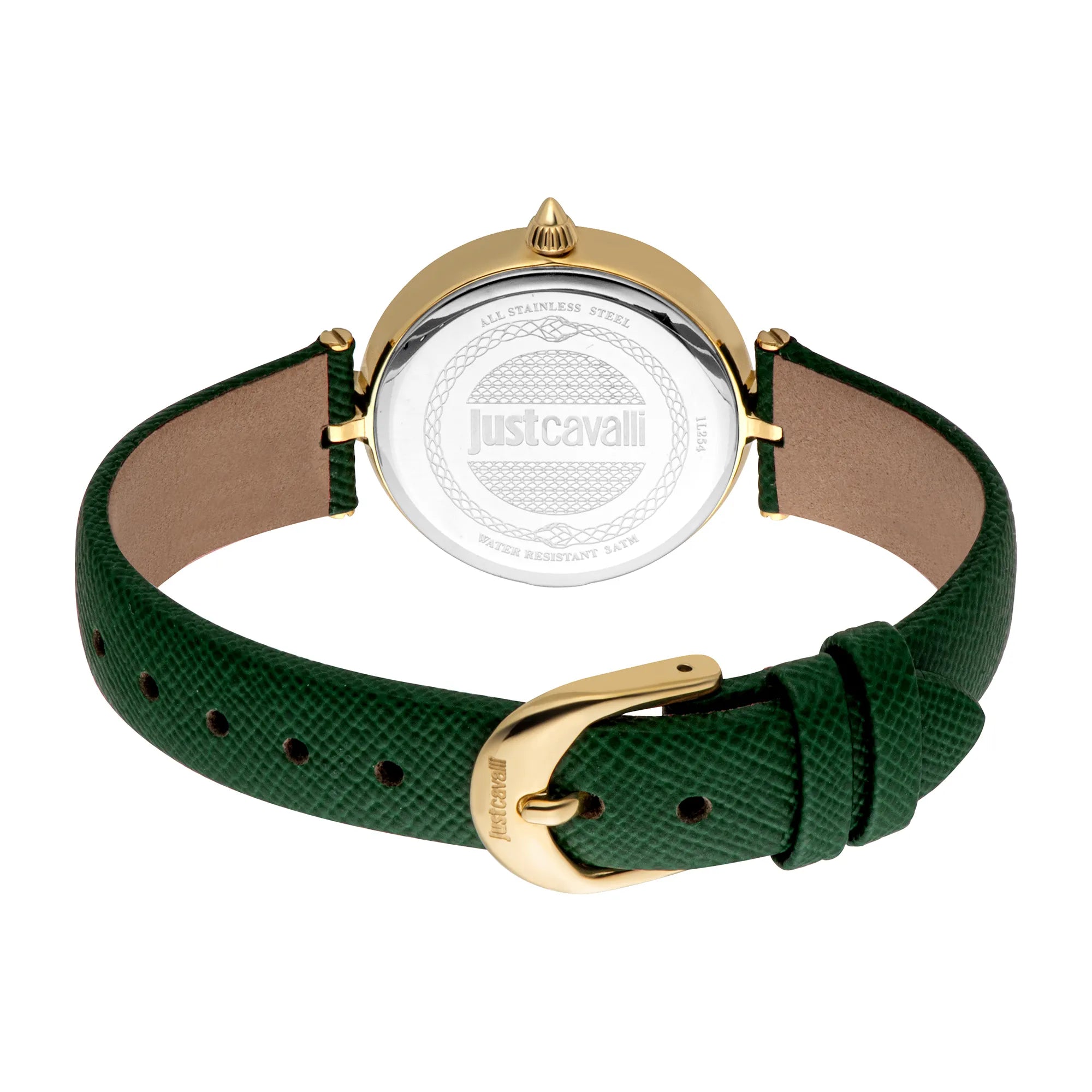 Just Cavalli Donna Leopardo Leather Green YG