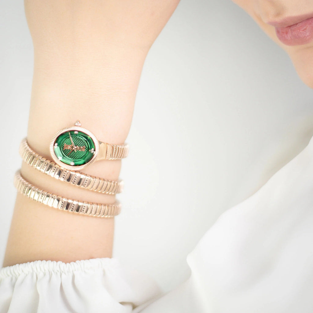 Just Cavalli After Party Rose Gold Green