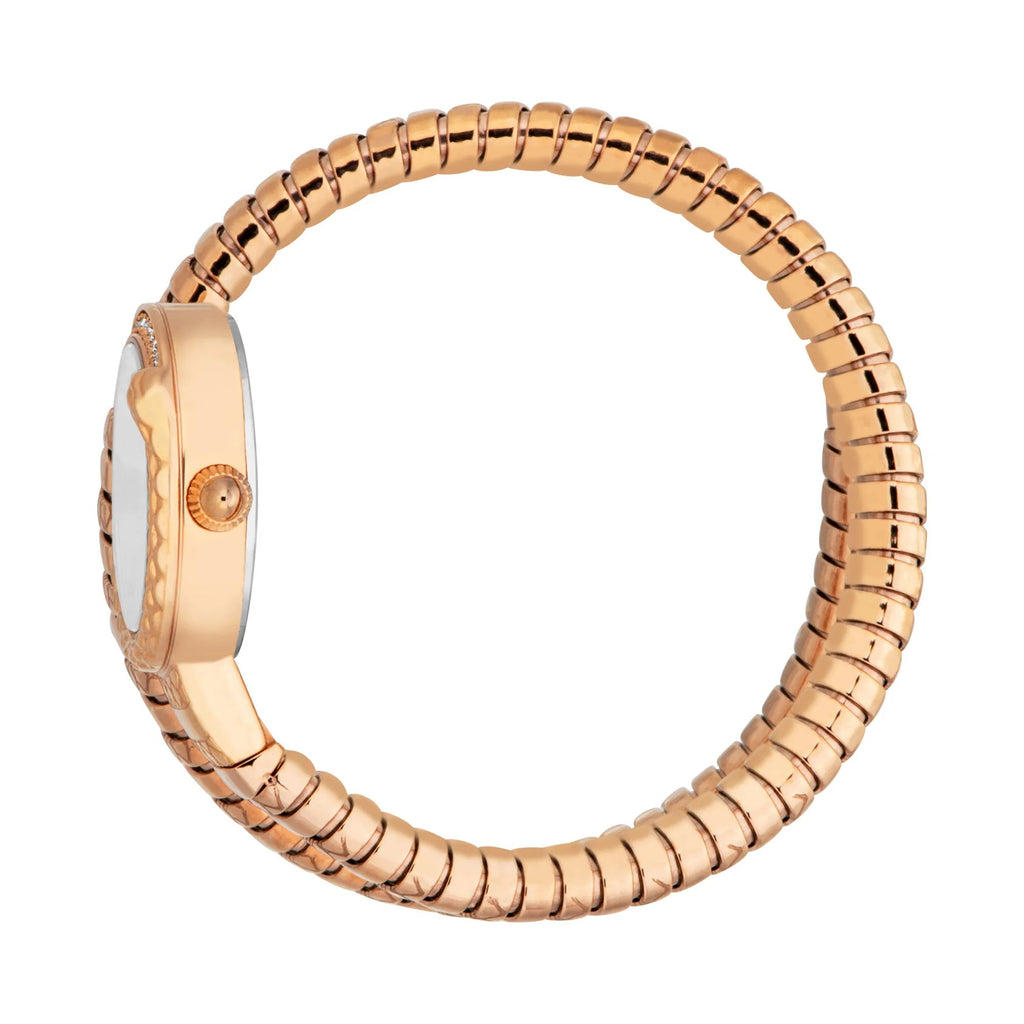 Just Cavalli Cerchio Snake Rose Gold Silver Grey