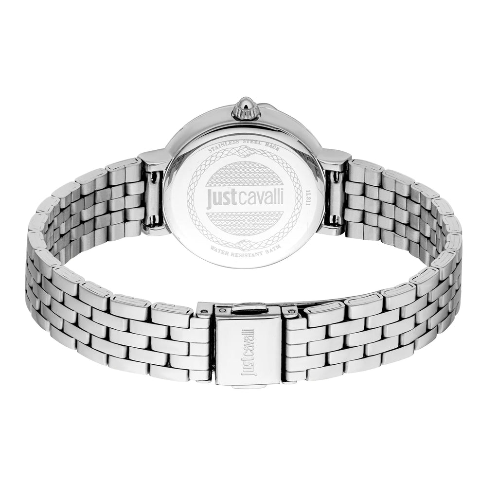 Just Cavalli Brave Snake Silver Blue