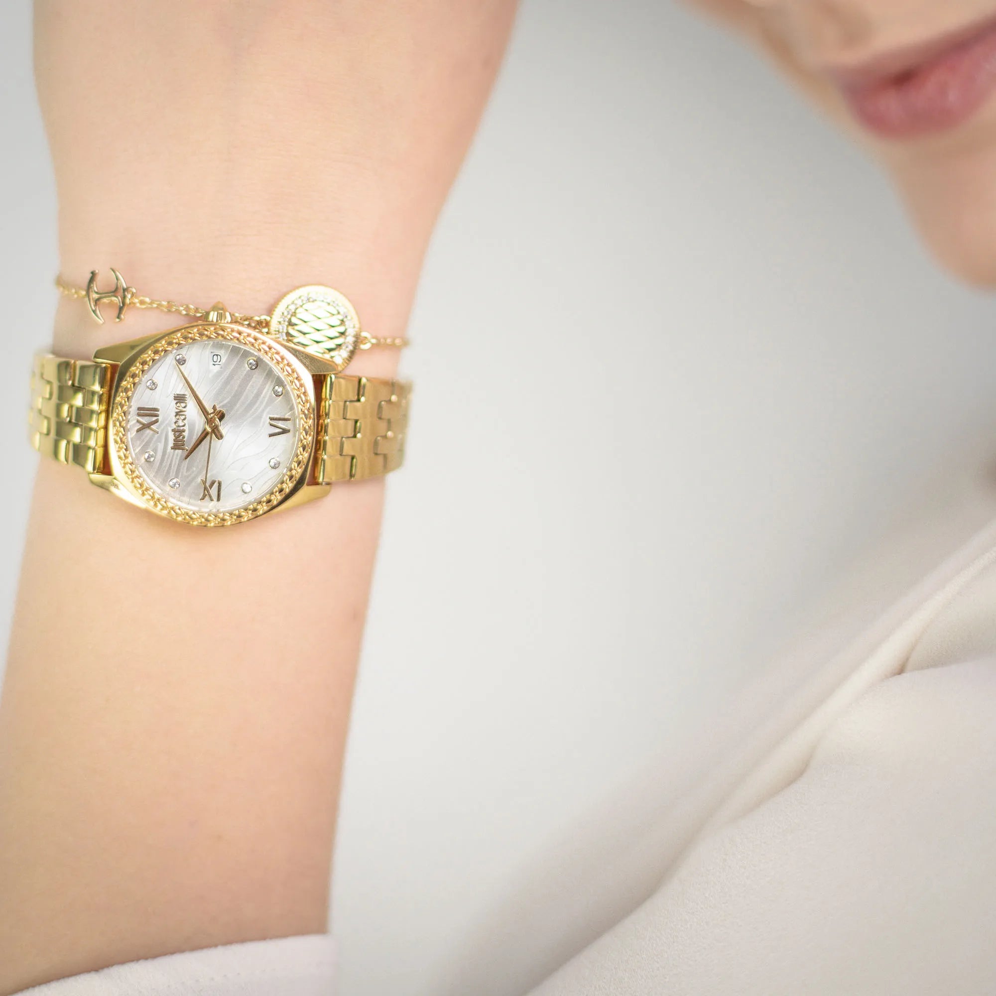 Just Cavalli Indomitable Animalier Yellow Gold Silver