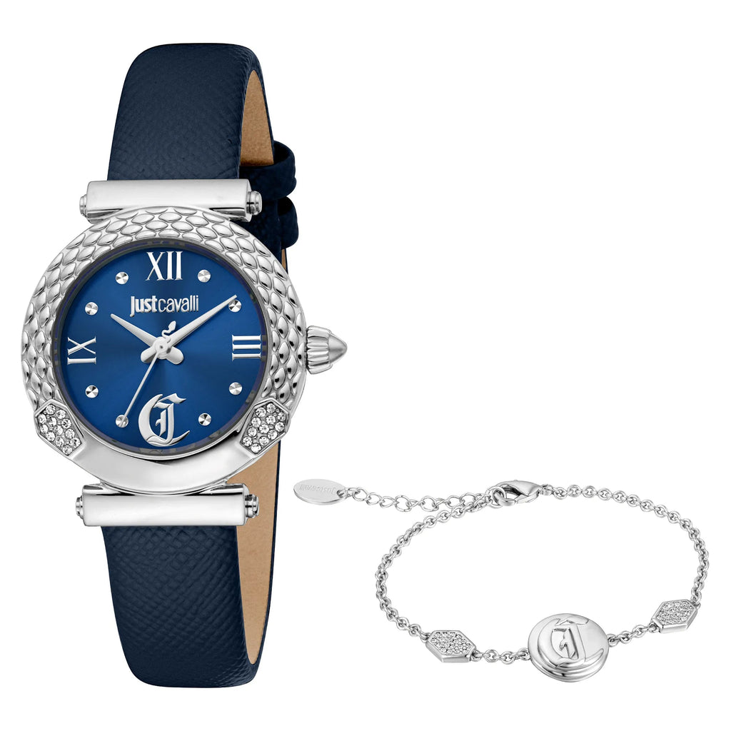 Just Cavalli Curiosa Leather Blue