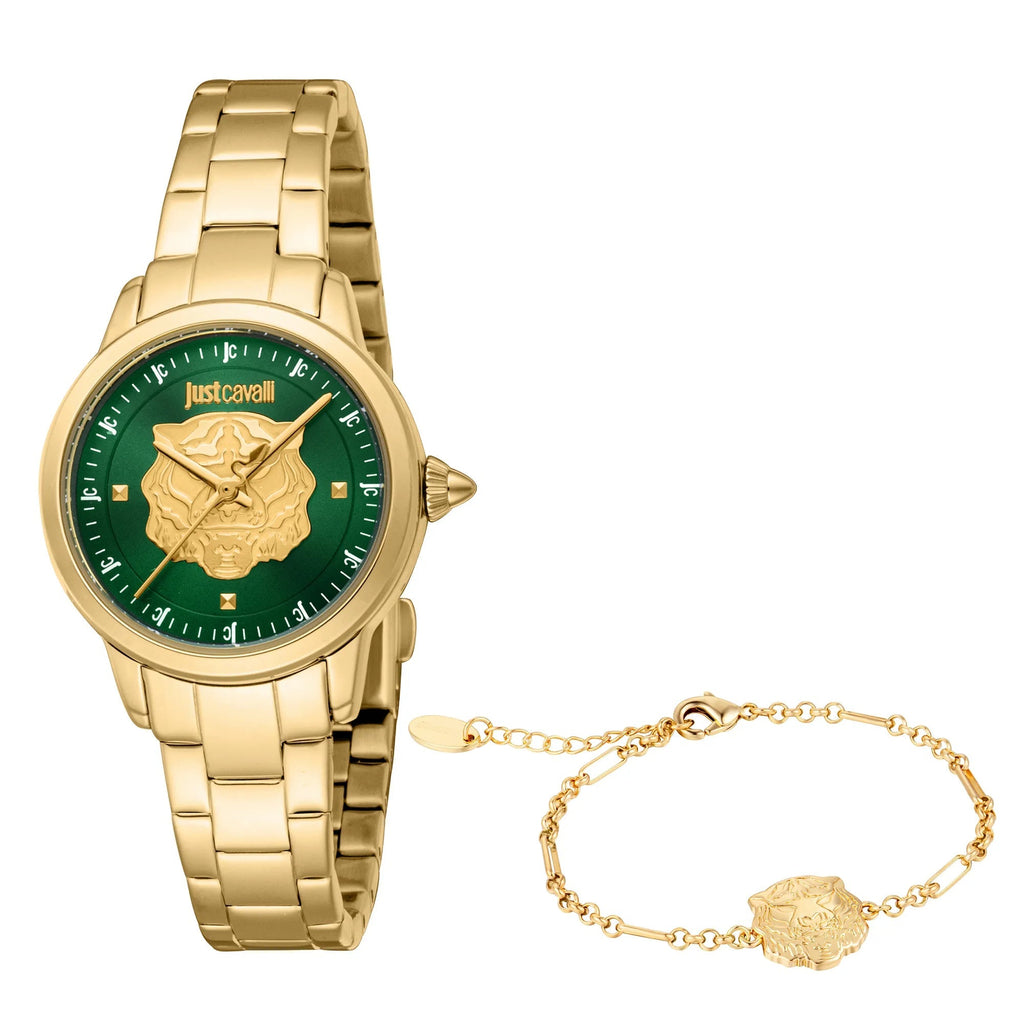 Just Cavalli Dolce Yellow Gold Green
