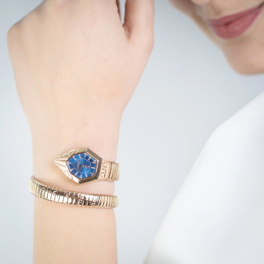 Just Cavalli Gemma Rose Gold Blue